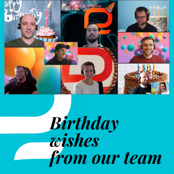 Birthday wishes from our team